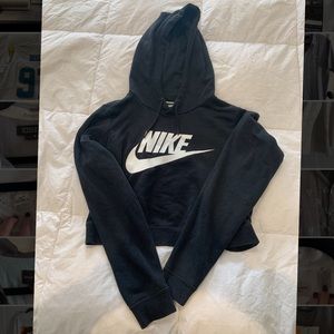 Nike cropped hooded sweatshirt